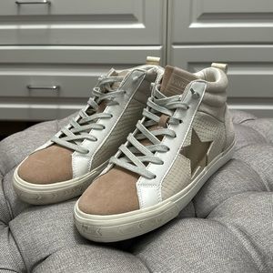 Vintage Havana high top Sneakers - AXEL - BLUSH TAUPE